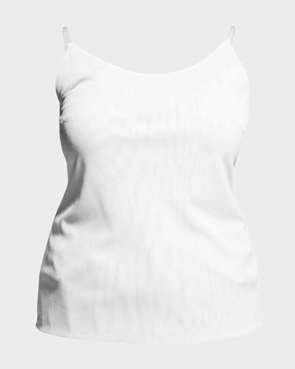 Plus Size Jersey Camisole W/ Adjustable Straps